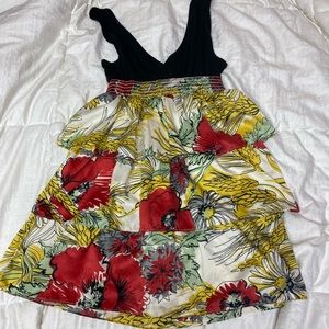 Floral ruffle dress